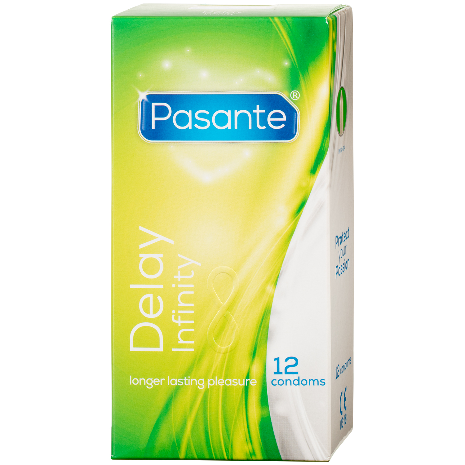 Pasante Infinity Delay Kondomer 12 stk     - Klar