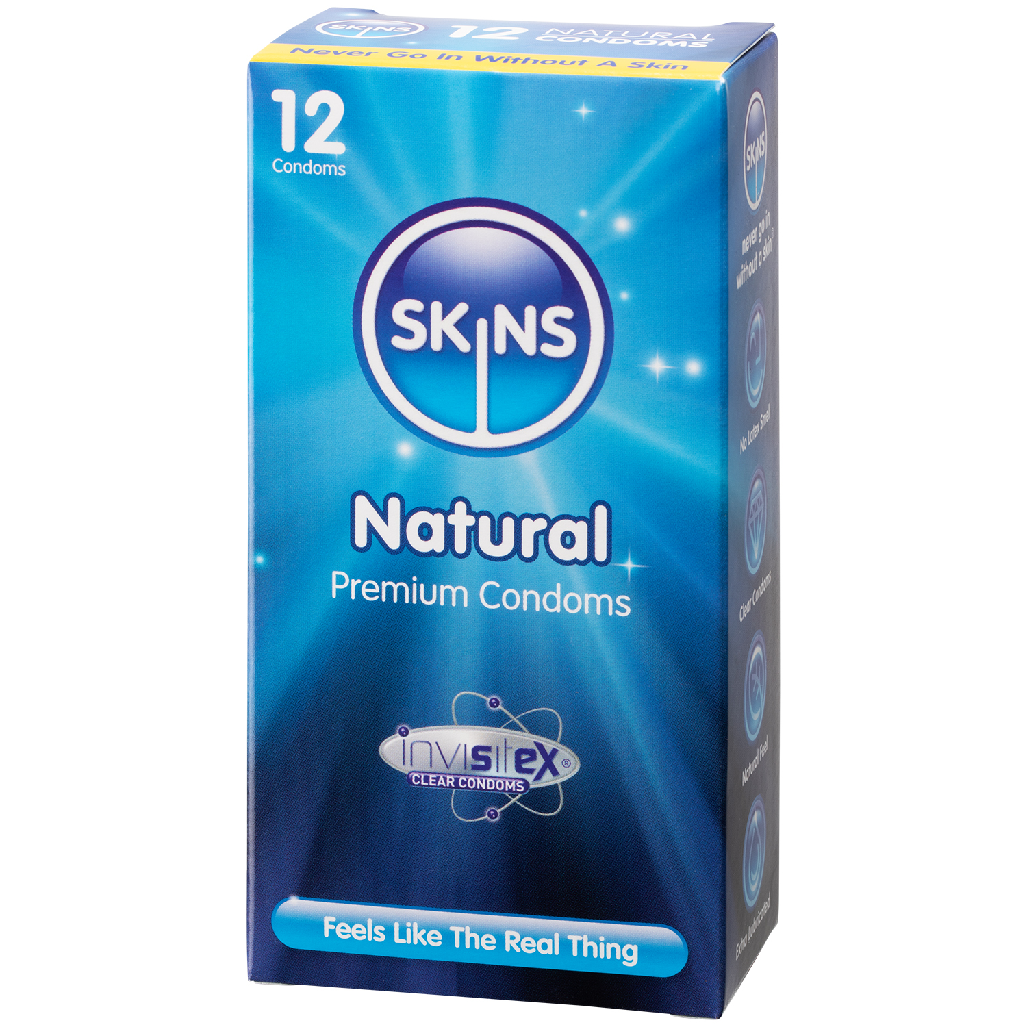 Skins Natural Normale Kondomer 12 stk     - Klar