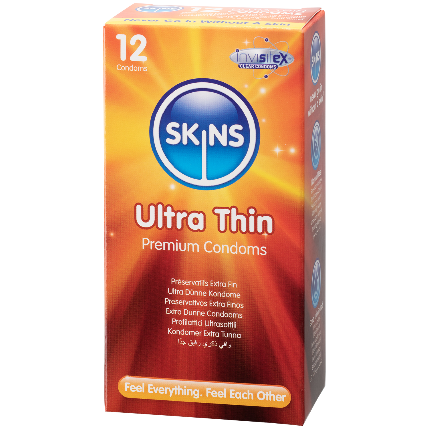 Skins Ultra Tynde Kondomer 12 stk     - Klar