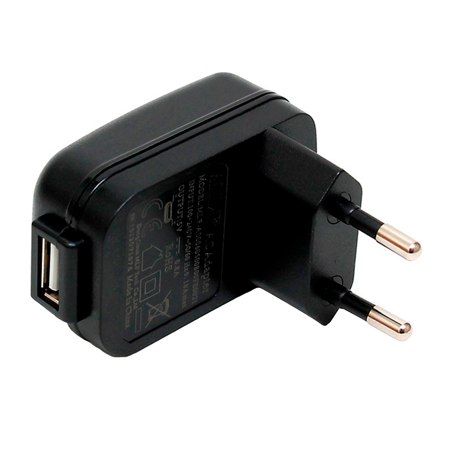 Rimba USB til EU AC Adapter     - Sort thumbnail