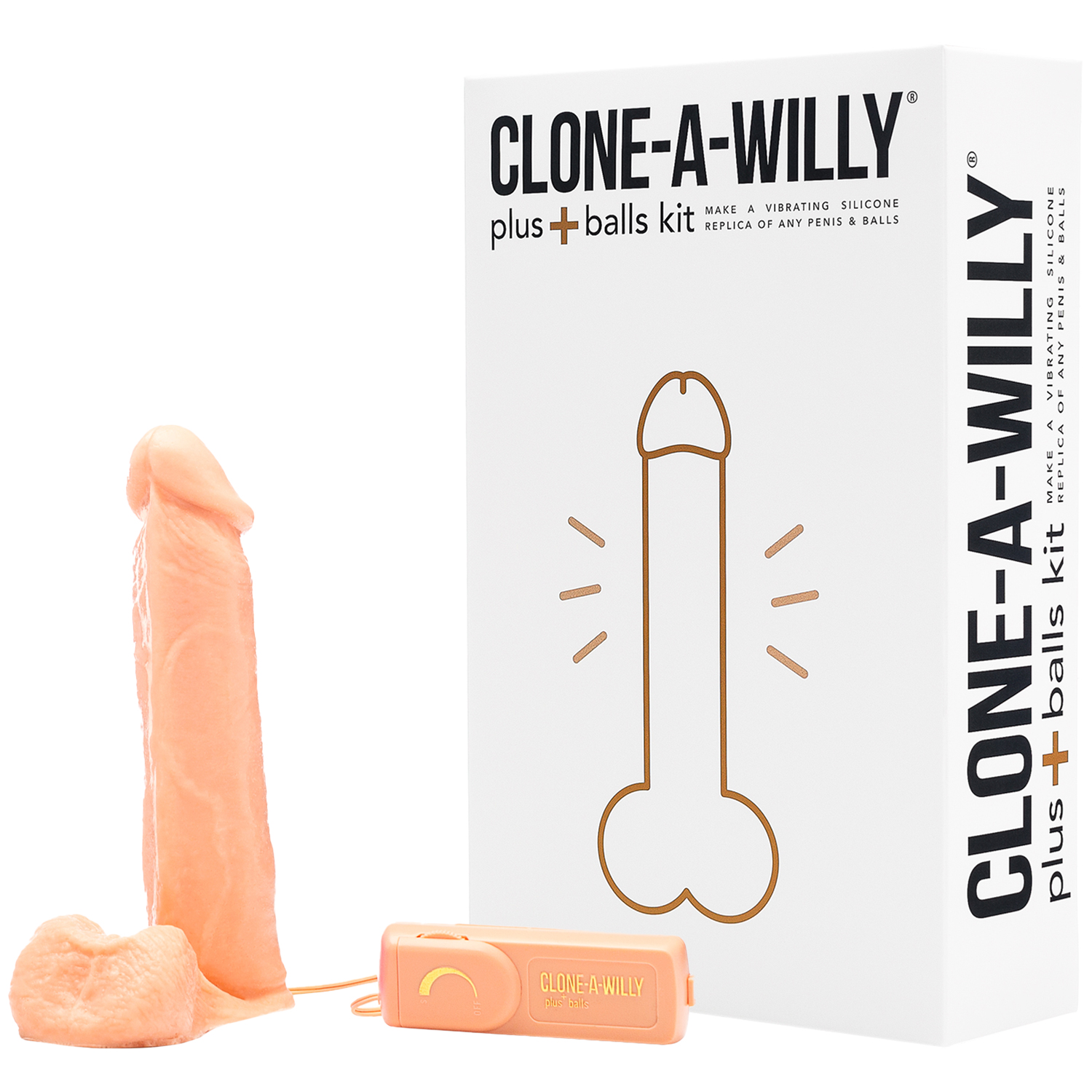 Clone-A-Willy Plus Balls DIY Homemade Dildo Clone Kit Light Tone   - Nude thumbnail