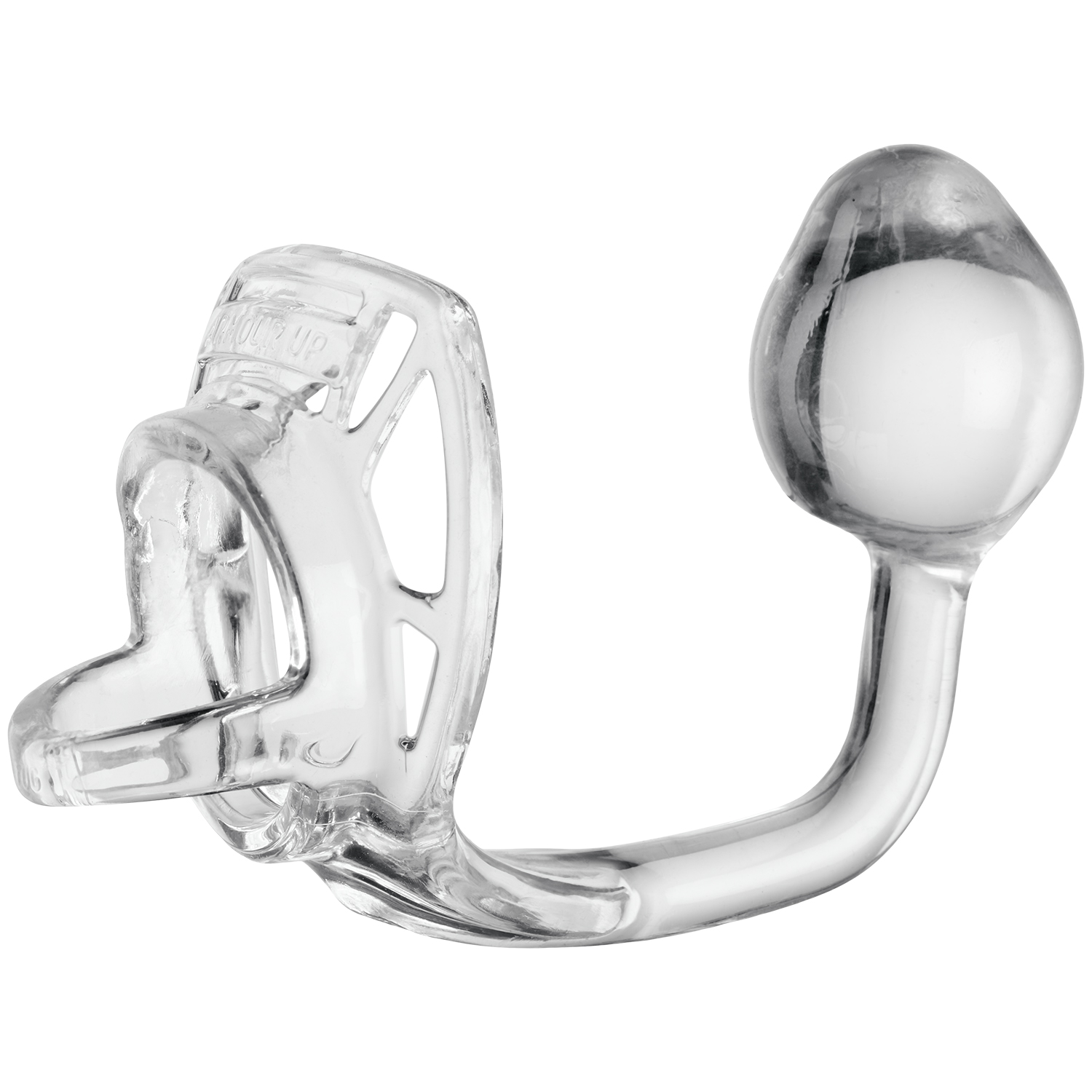 Perfect Fit Armour Tug Lock Butt Plug og Penis Ring-Clear thumbnail