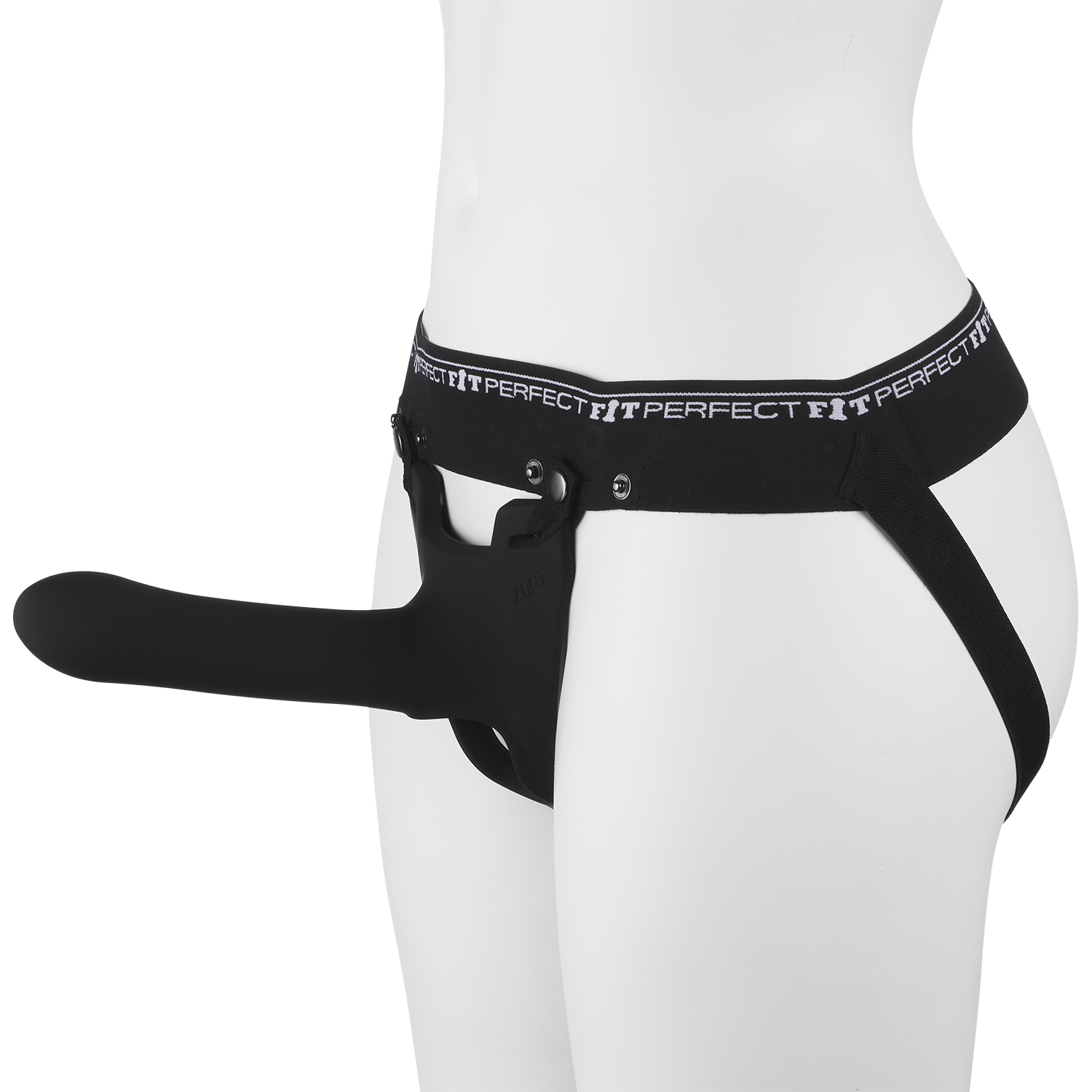 Perfect Fit Zoro Strap-On Harness med Dildo Sort