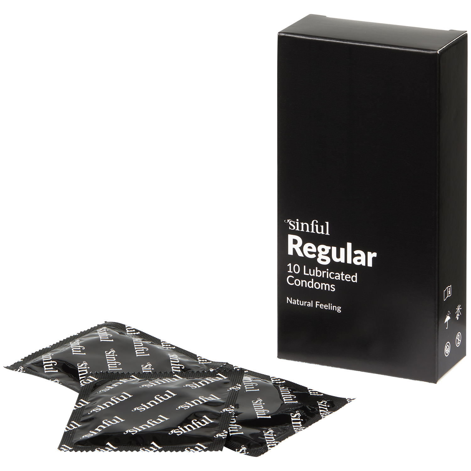 Sinful Regular Kondomer 10 stk      - Klar