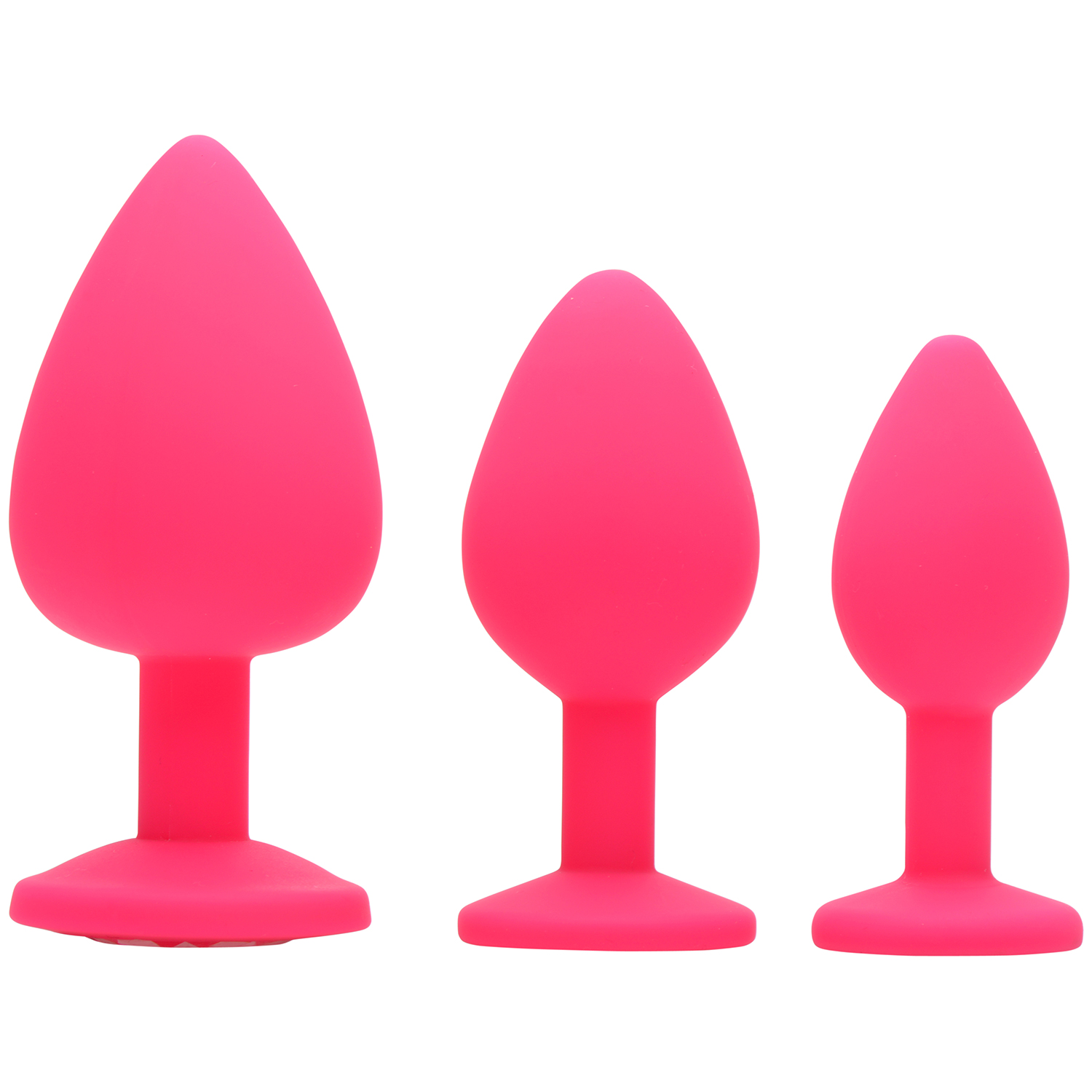 Frisky Pink Pleasure Anal Plug Sæt     - Pink thumbnail