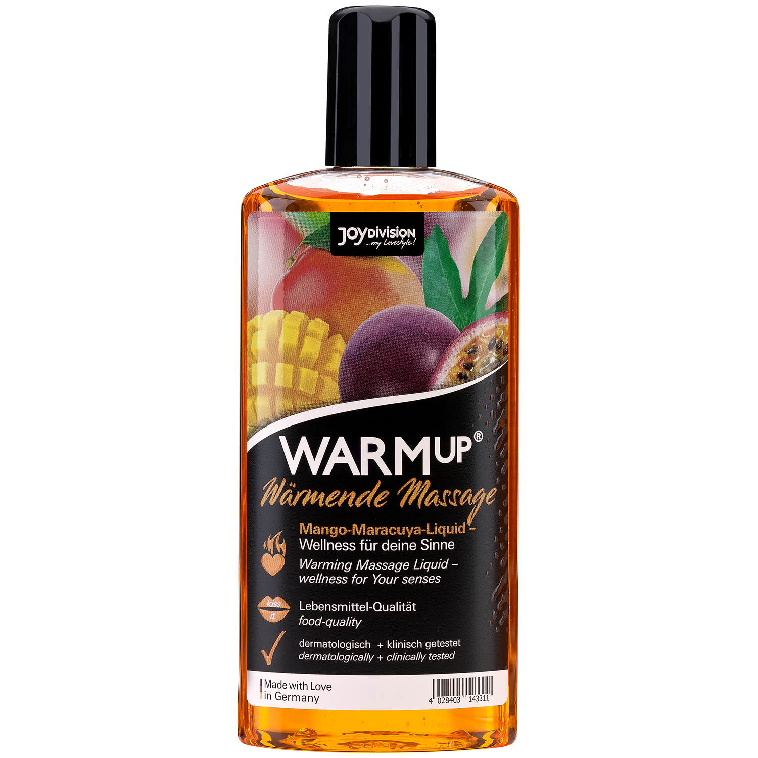 15: JoyDivision WARMup Varmende Massageolie med Smag 150 ml   - Orange