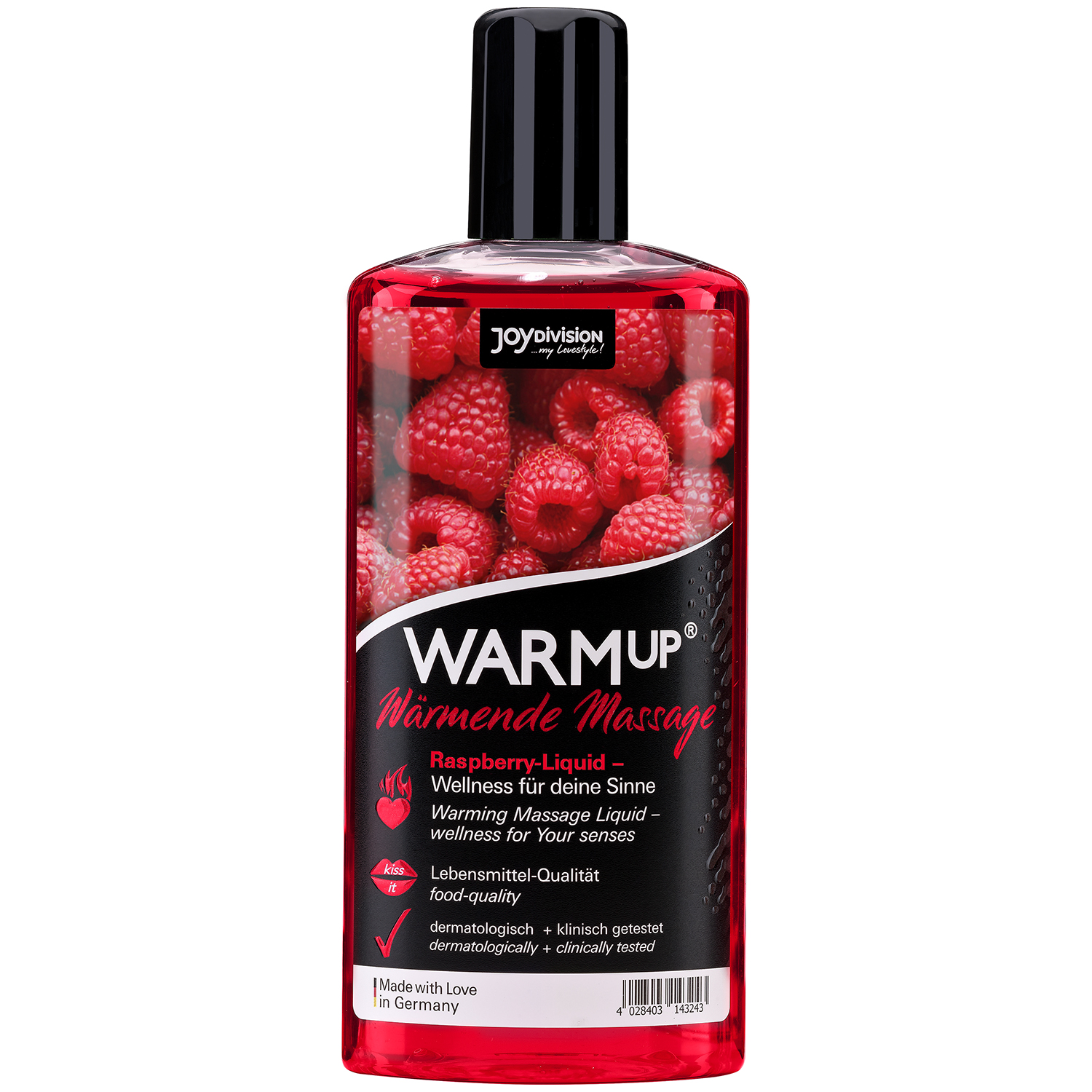 JoyDivision WARMup Varmende Massageolie med Smag 150 ml   - Rød thumbnail