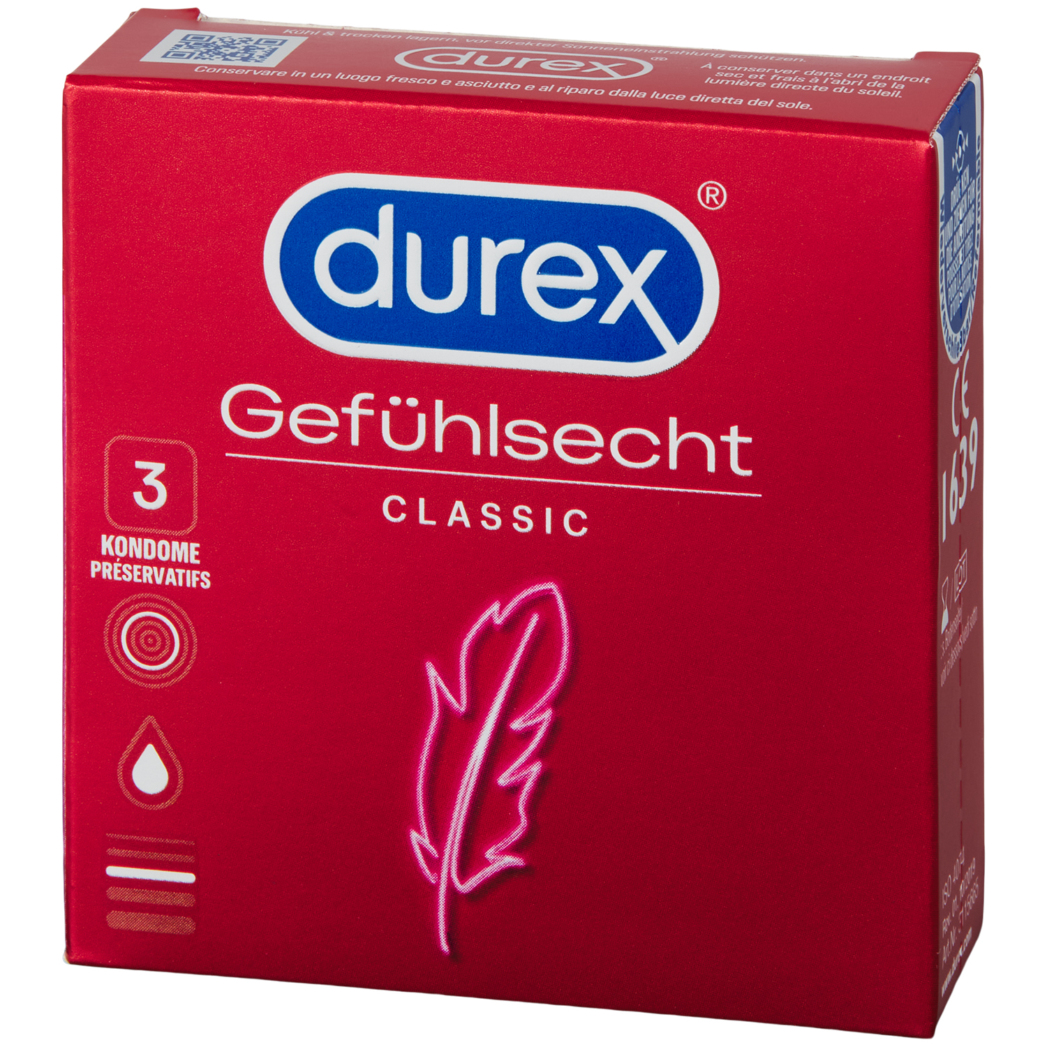 Durex Sensitive Kondomer 3 stk      - Klar thumbnail