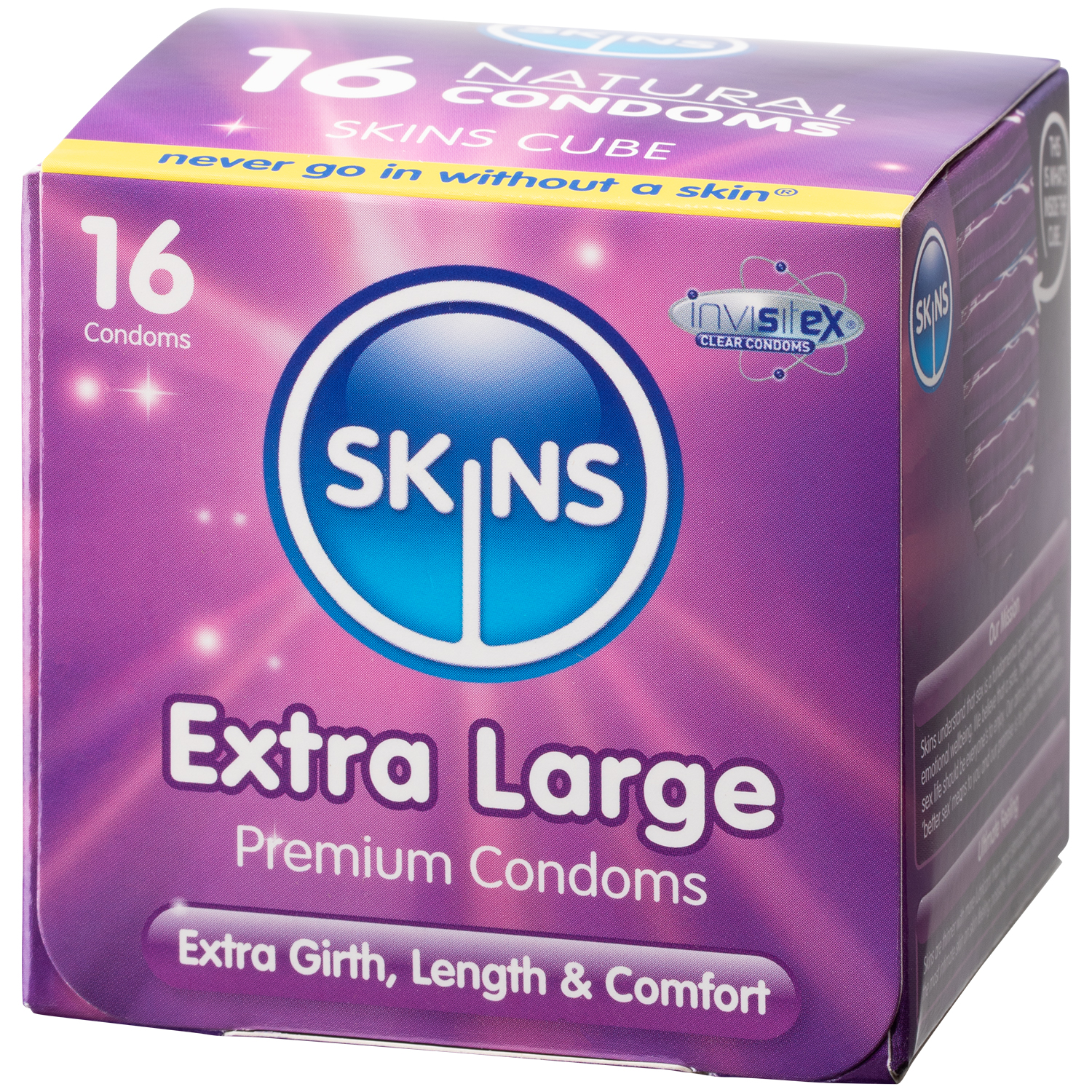 Skins Extra Large Kondomer 16 stk     - Klar thumbnail