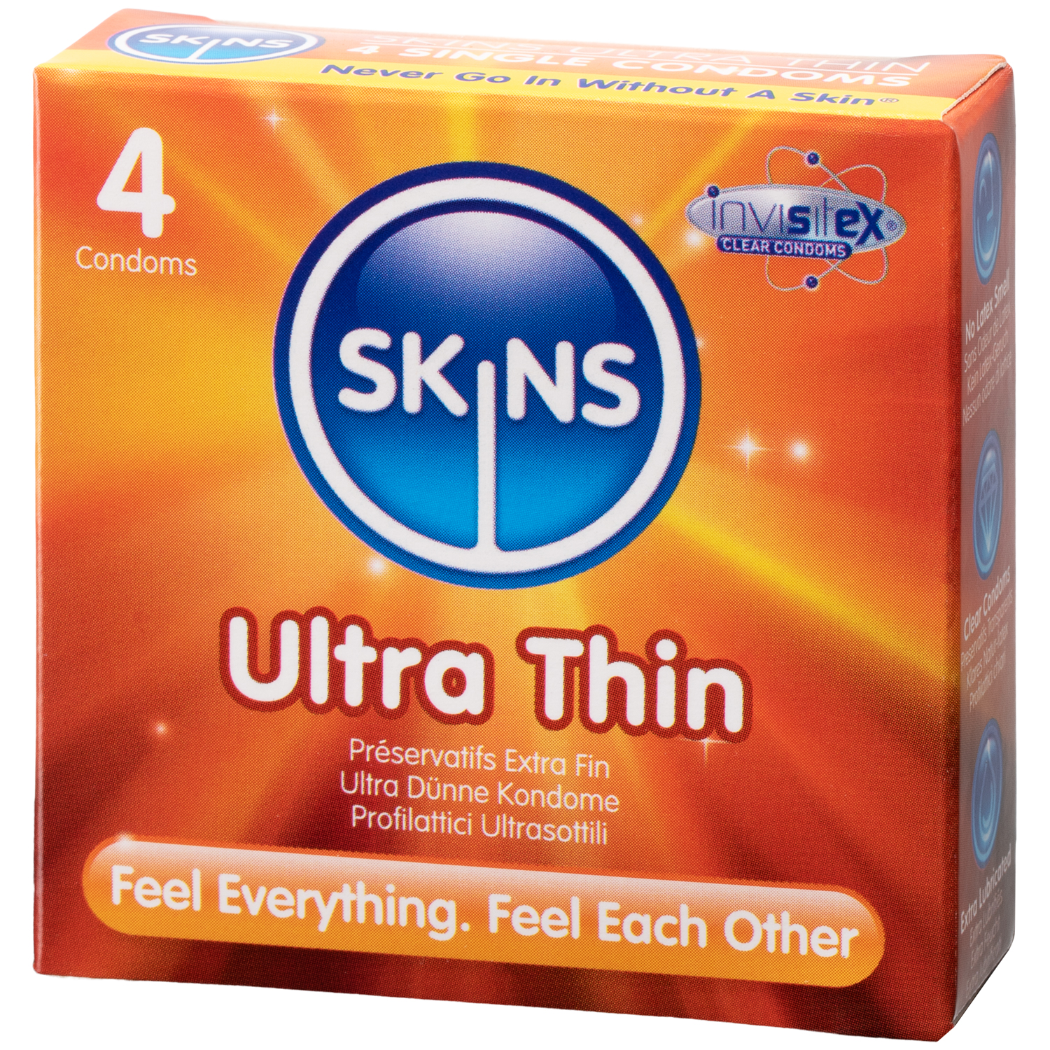 Skins Ultra Tynde Kondomer 4 stk     - Klar thumbnail