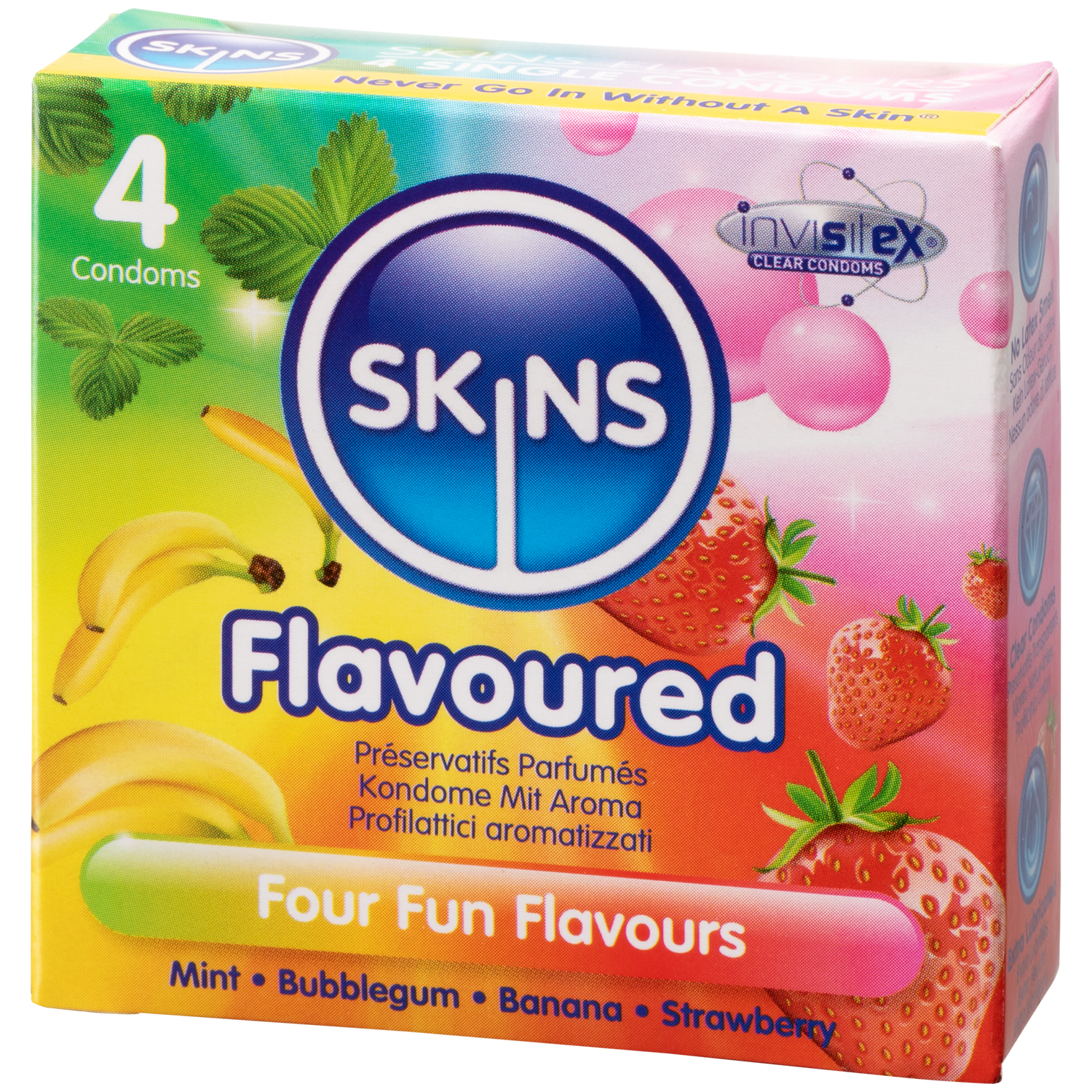 Skins Flavoured Condoms 4 pcs      - Klar thumbnail
