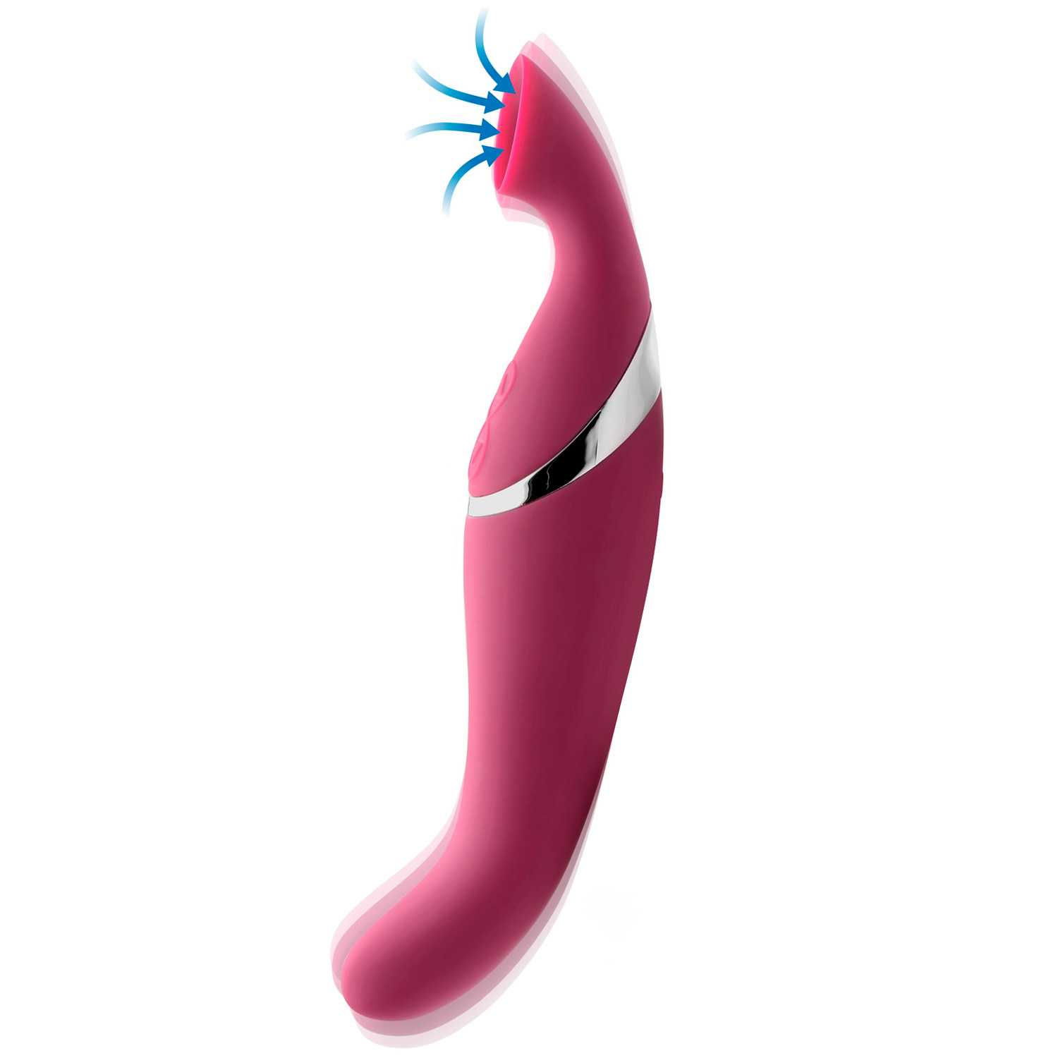 Inmi Shegasm Intense 2-i-1 Klitoris Stimulator     - Pink thumbnail