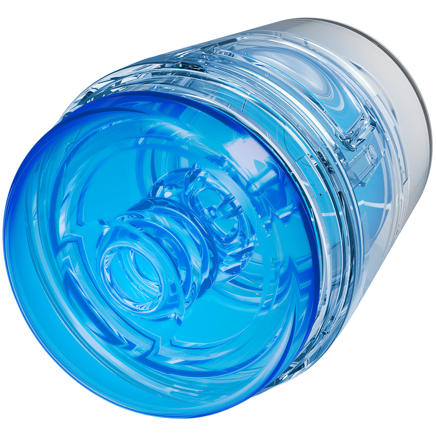 Main Sqweeze Main Squeeze Pop-Off Optix Masturbator Crystal Blue   - Blå thumbnail