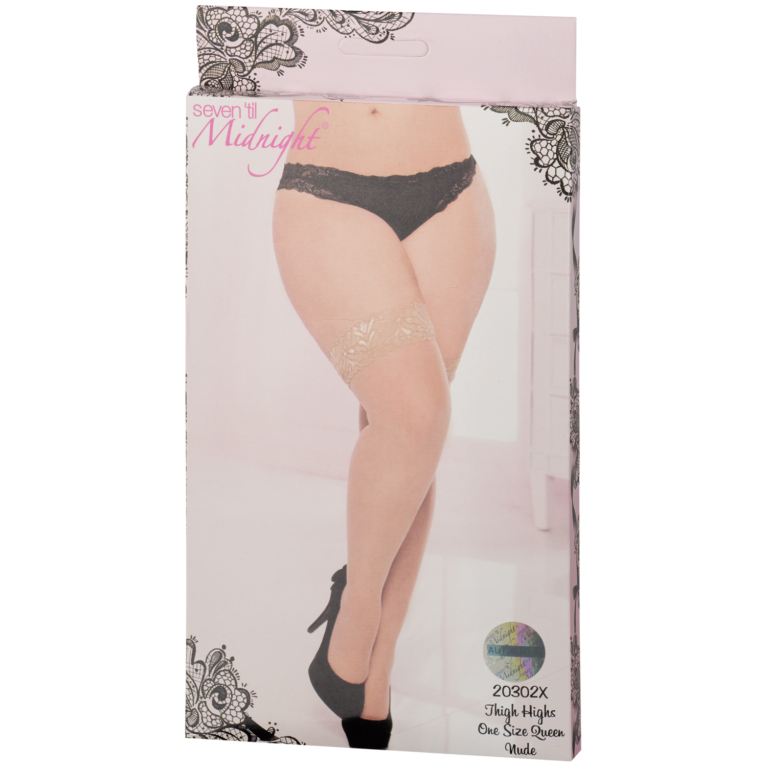 expired_Seven til Midnight Seven til Midnight Thigh Highs Strømper Nude Plus Size   - Nude - One Size Queen thumbnail