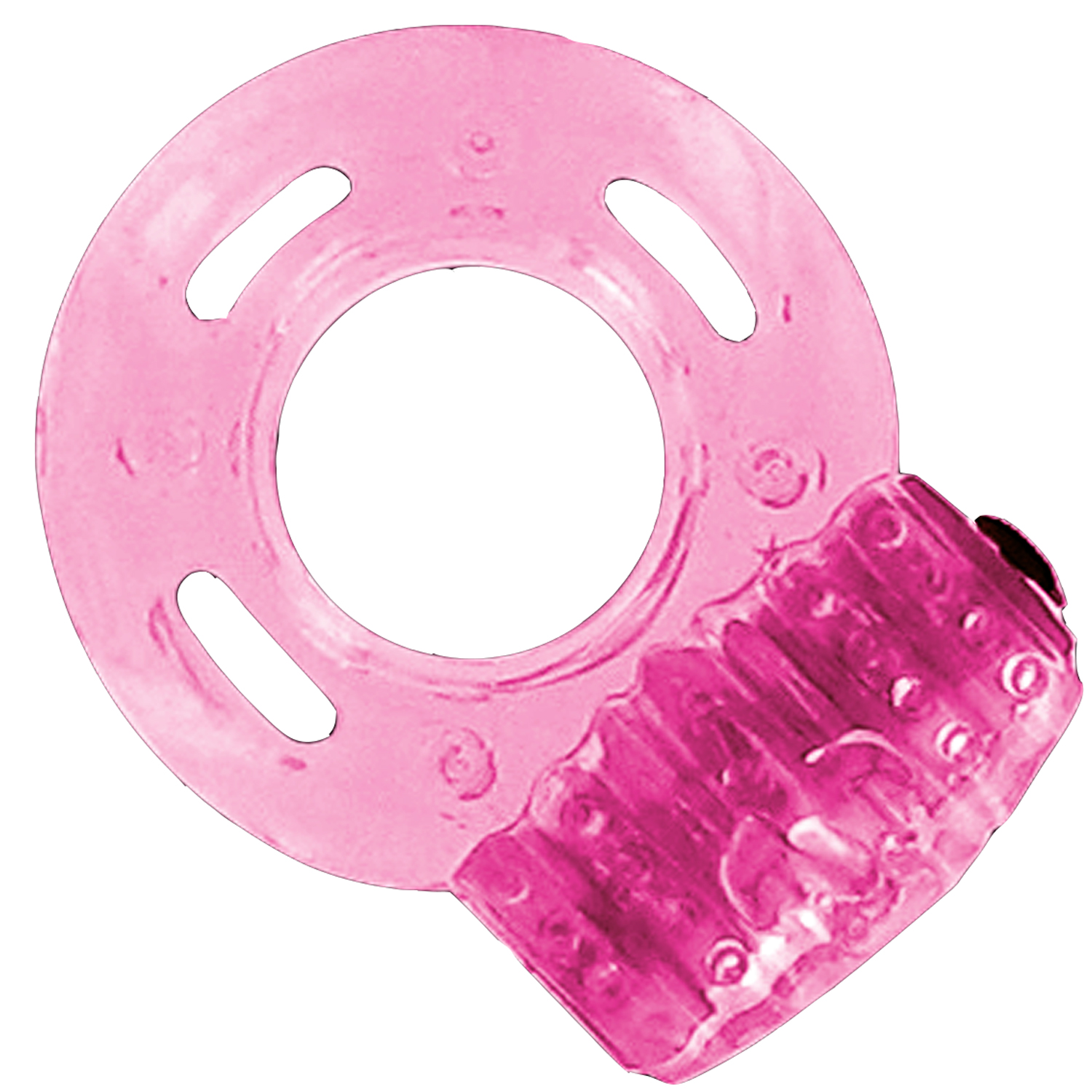 Love In The Pocket Penisring med Vibrator       - Pink thumbnail