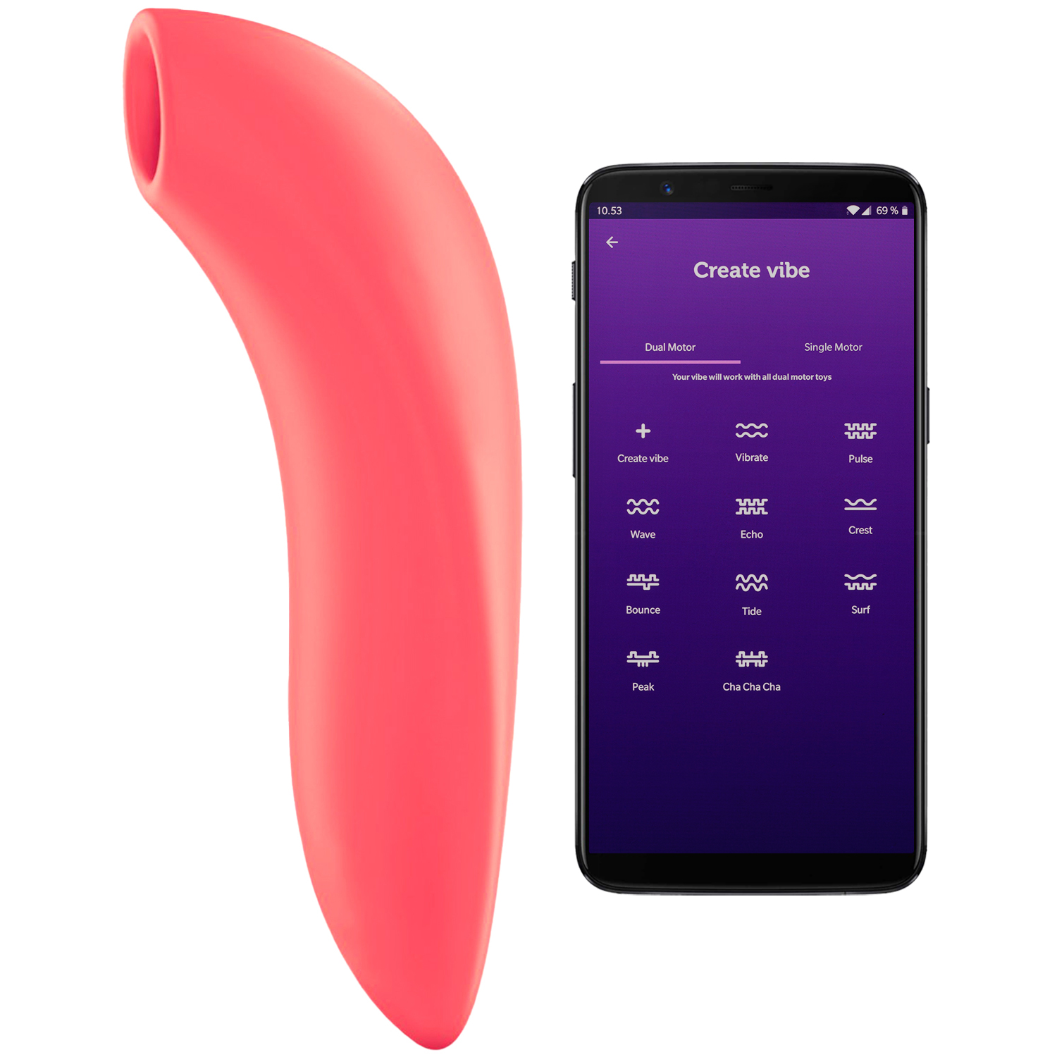 We Vibe We-Vibe Melt App-styret Klitoris Stimulator     - Koral thumbnail