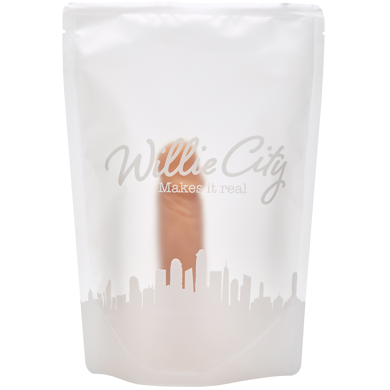 Willie City Luxe Realistisk Silikone Dildo med Sugekop 15 cm   - Nude thumbnail
