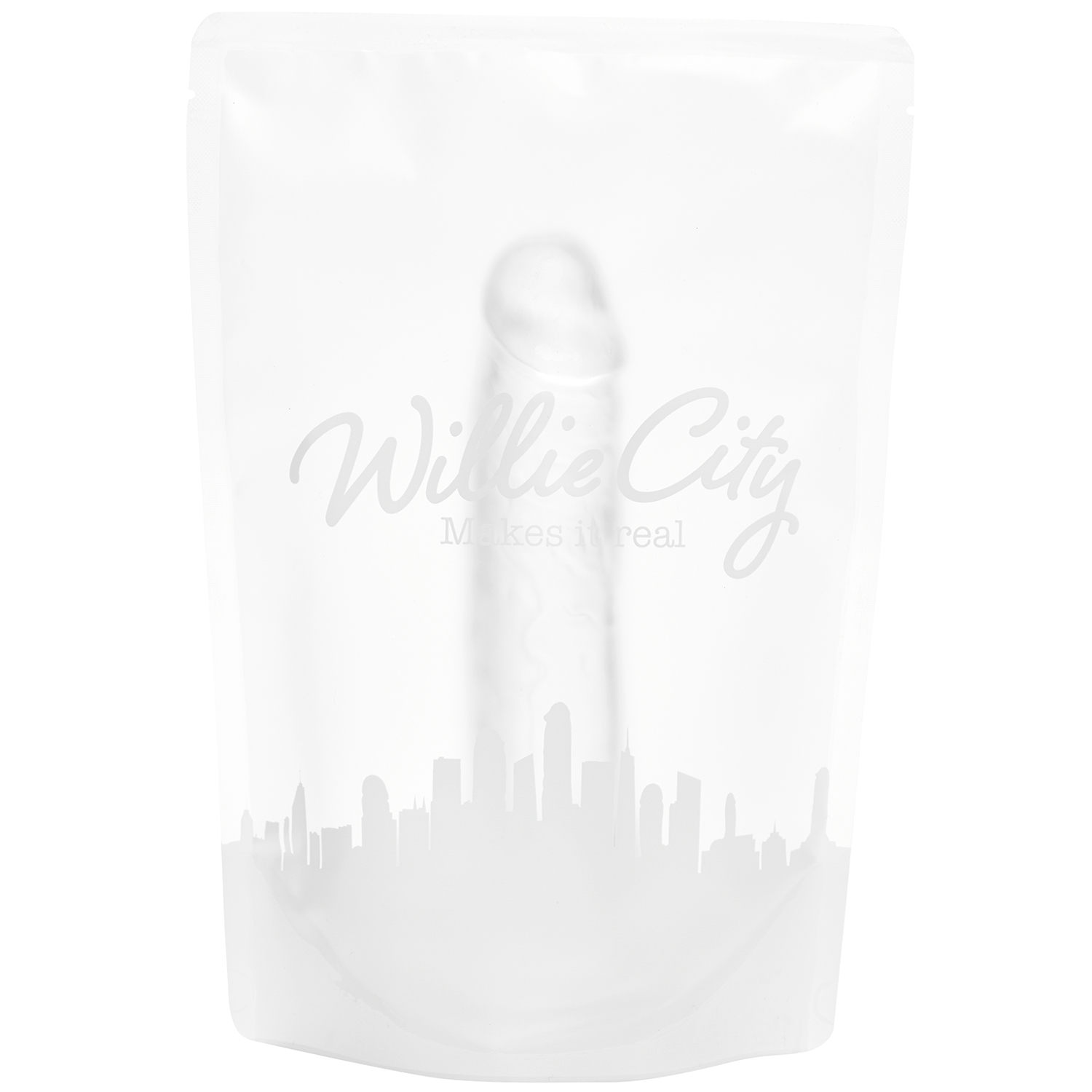 Willie City Classic Realistisk Klar Dildo 19,5 cm    - Klar thumbnail