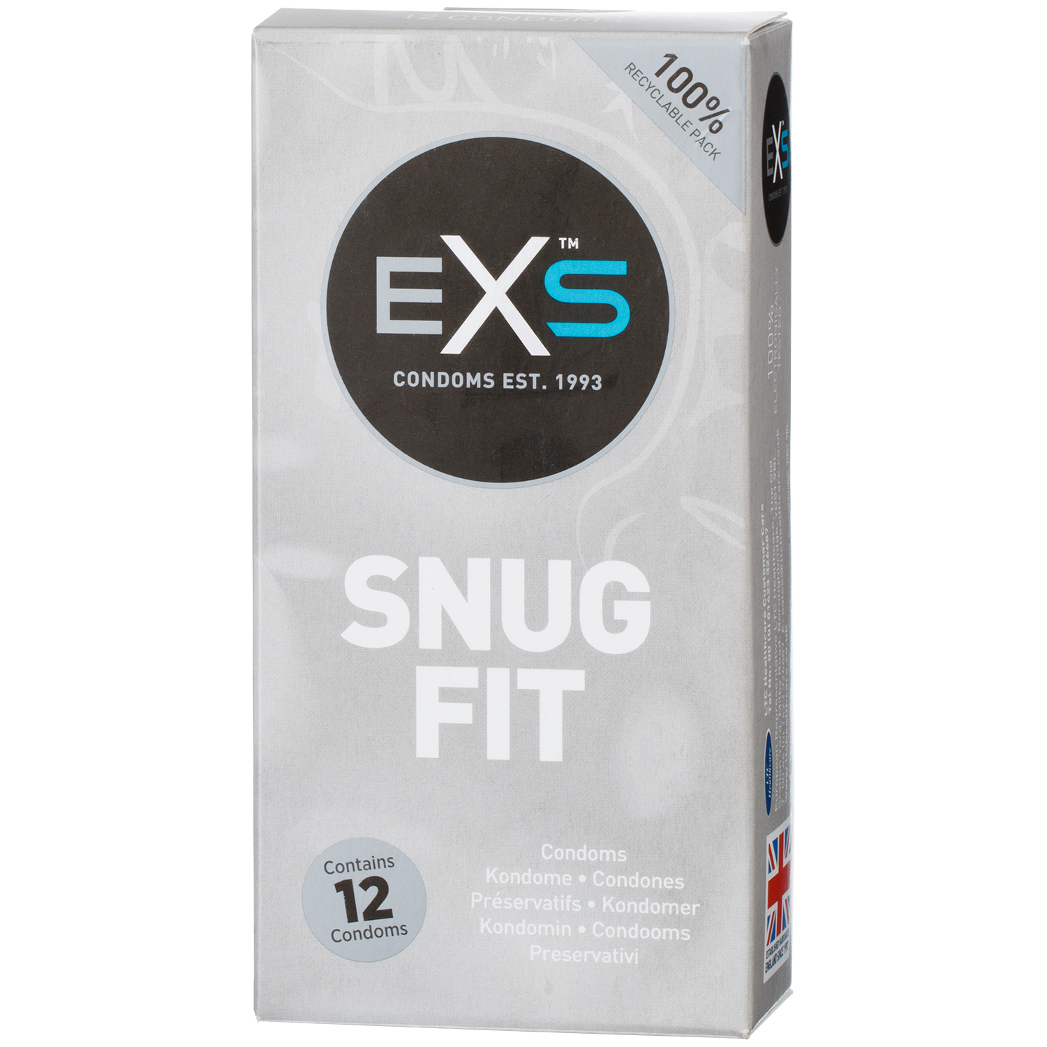 EXS Snug Fit Kondomer 12 stk     - Klar