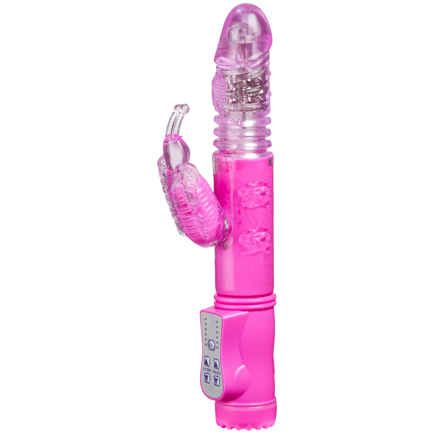 Baseks Thrusting G-punkts Butterfly Vibrator      - Pink thumbnail