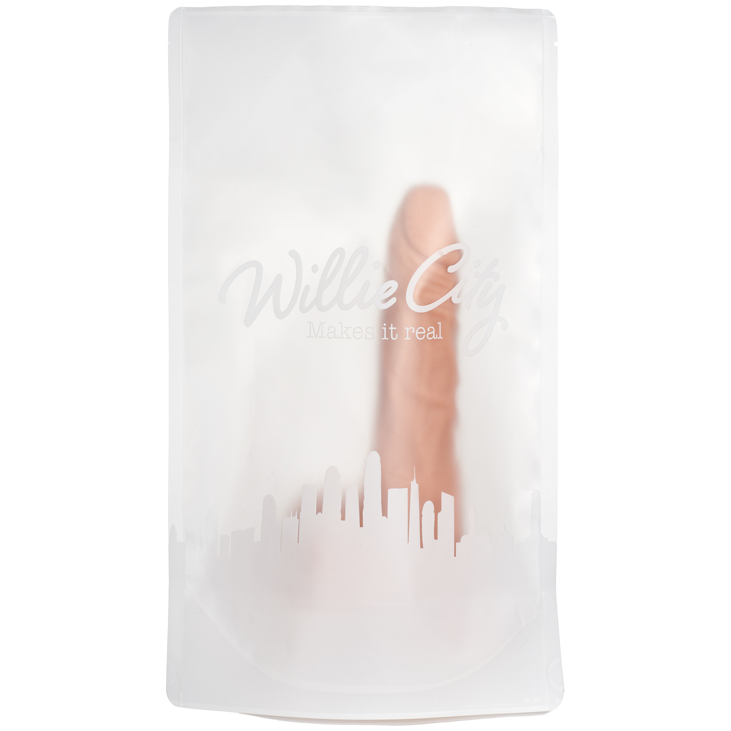 Willie City Fjernbetjent Realistisk Dildo Vibrator 22 cm    - Nude thumbnail