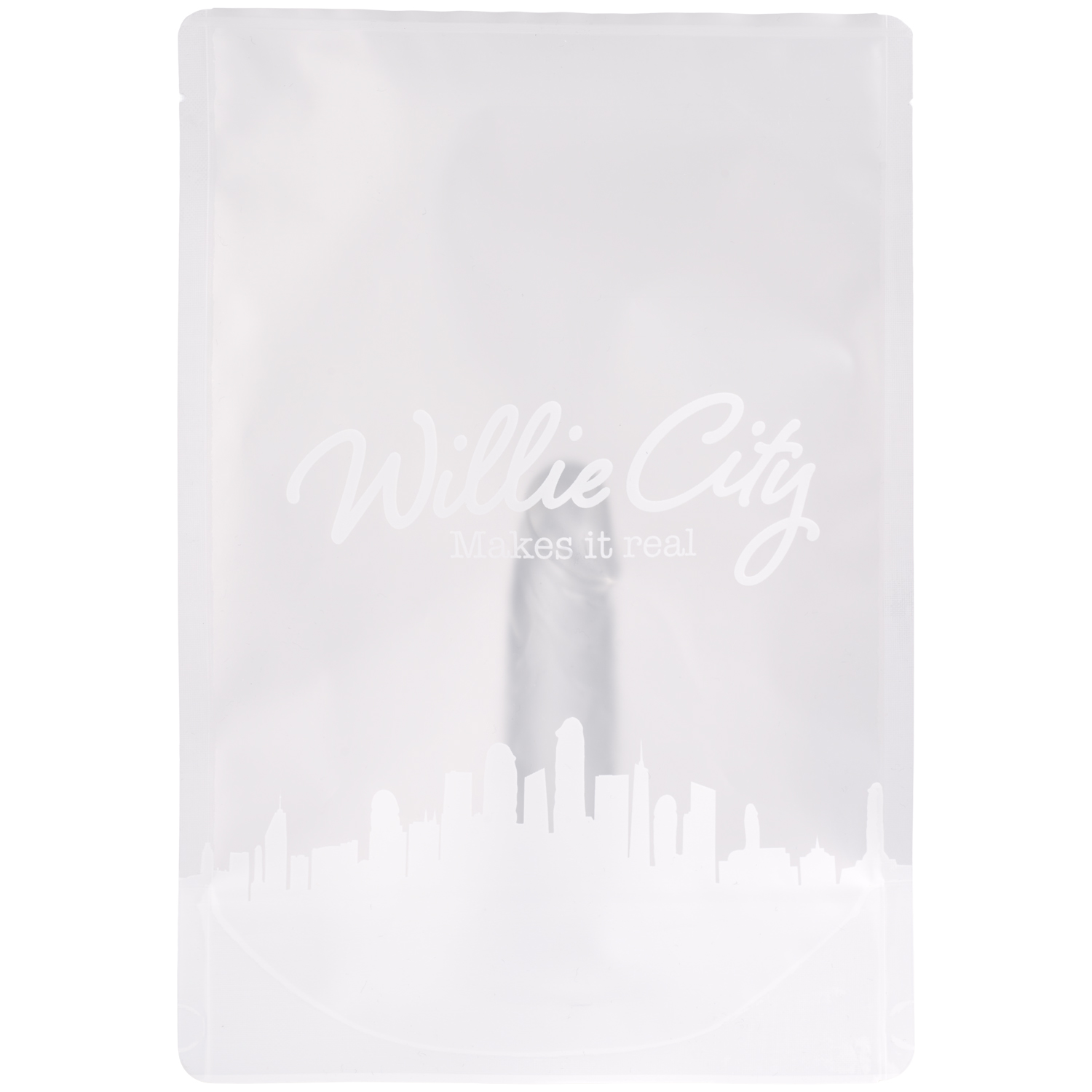 Willie City Klar Realistisk Dildo med Sugekop 13 cm   - Klar
