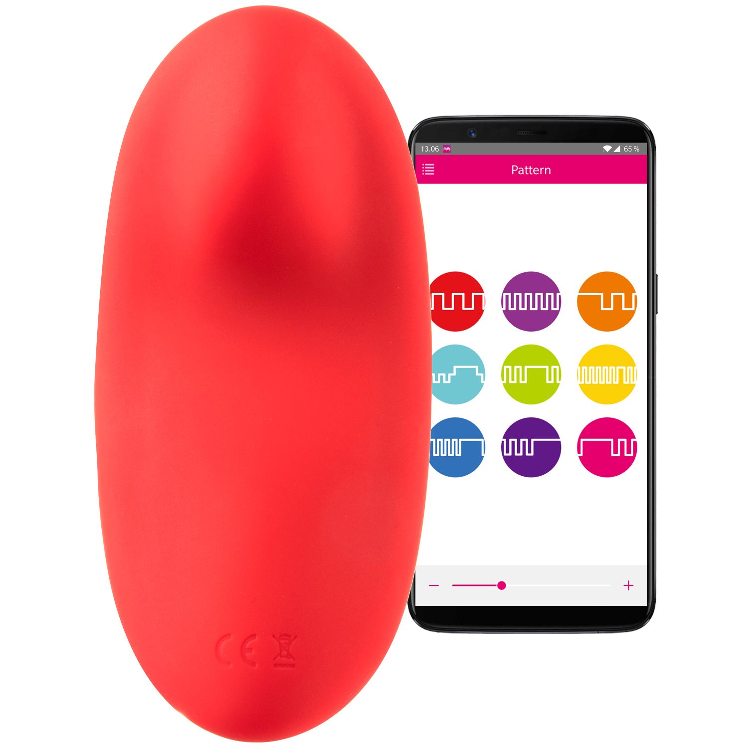 Magic Motion Nyx App-Styret Smart Trusse Vibrator     - Rød thumbnail