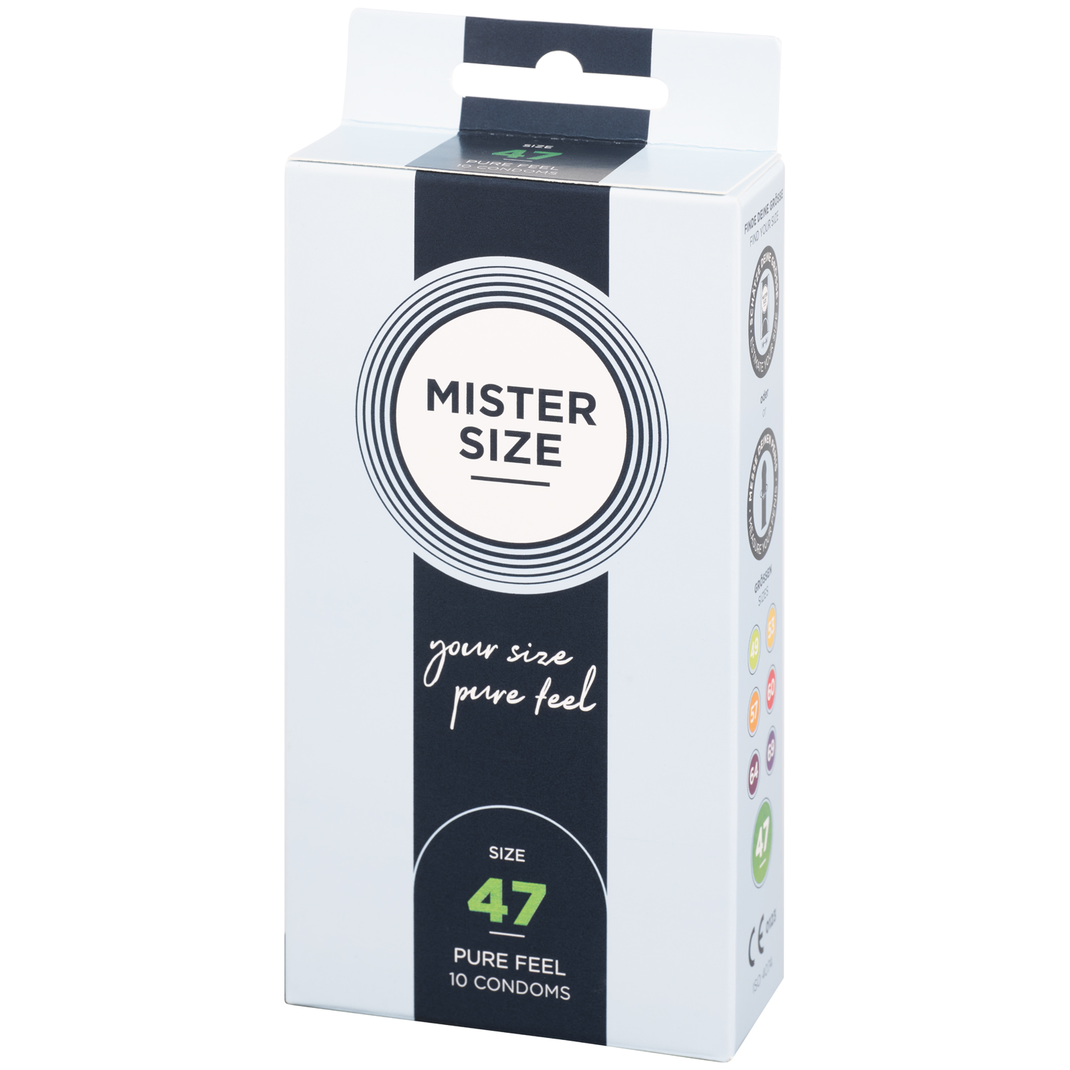 Mister Size Pure Feel Kondomer 10 stk     - Klar - 47mm thumbnail