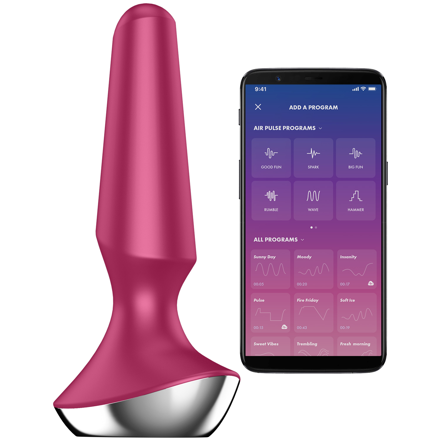 Satisfyer Plug-ilicious 2 Plug Vibrator      - Pink thumbnail