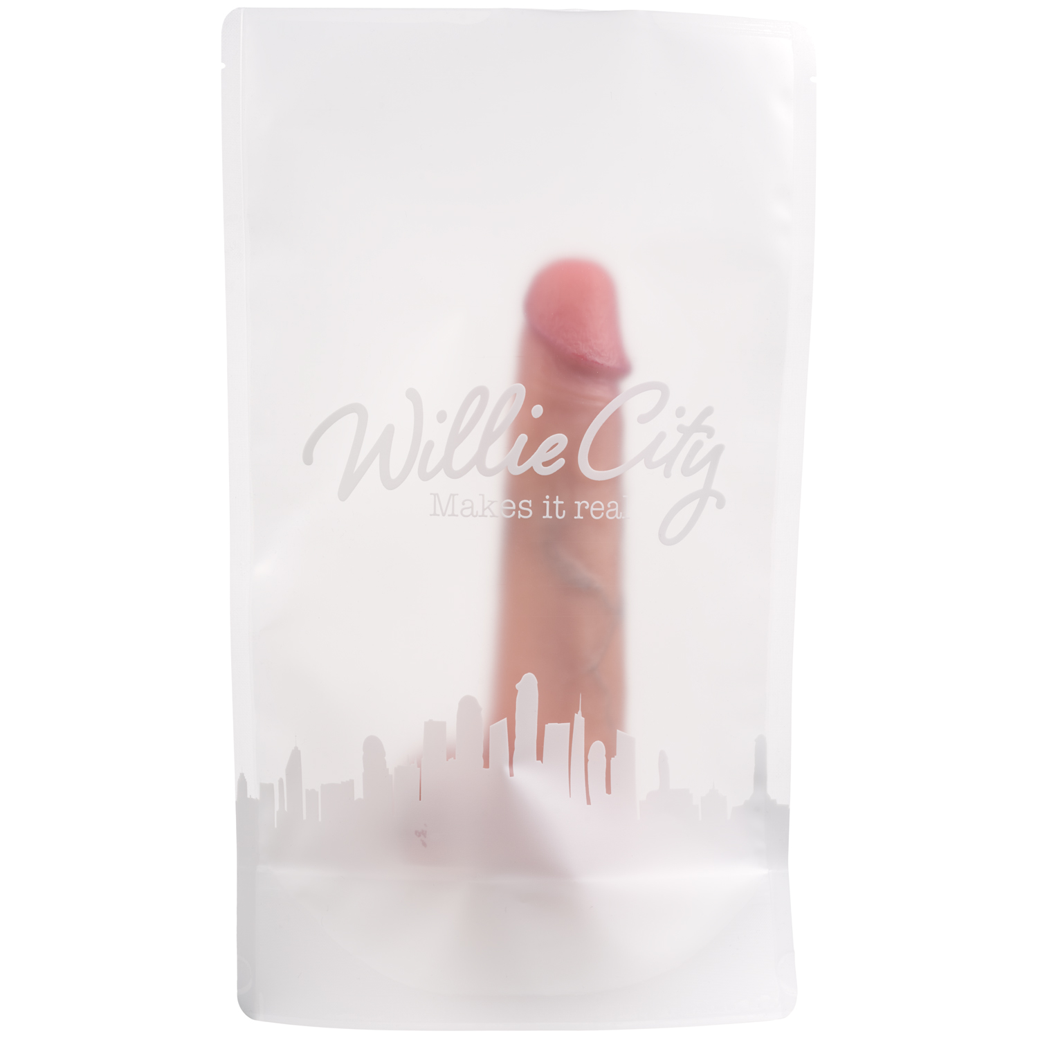 Willie City Super Realistisk Silikone Dildo 21,5 cm    - Nude thumbnail