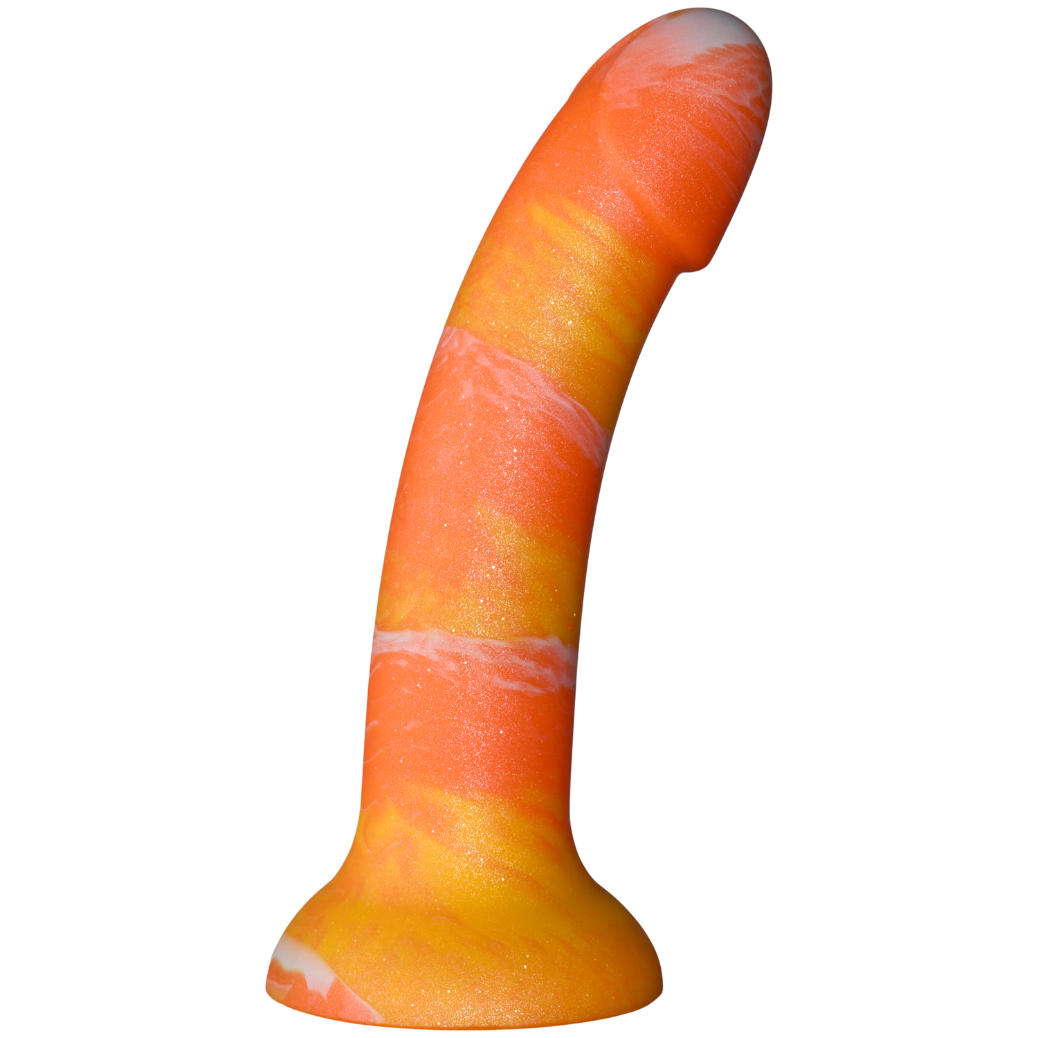 Baseks Orange Sunset Silikone Dildo 18 cm    - Orange thumbnail
