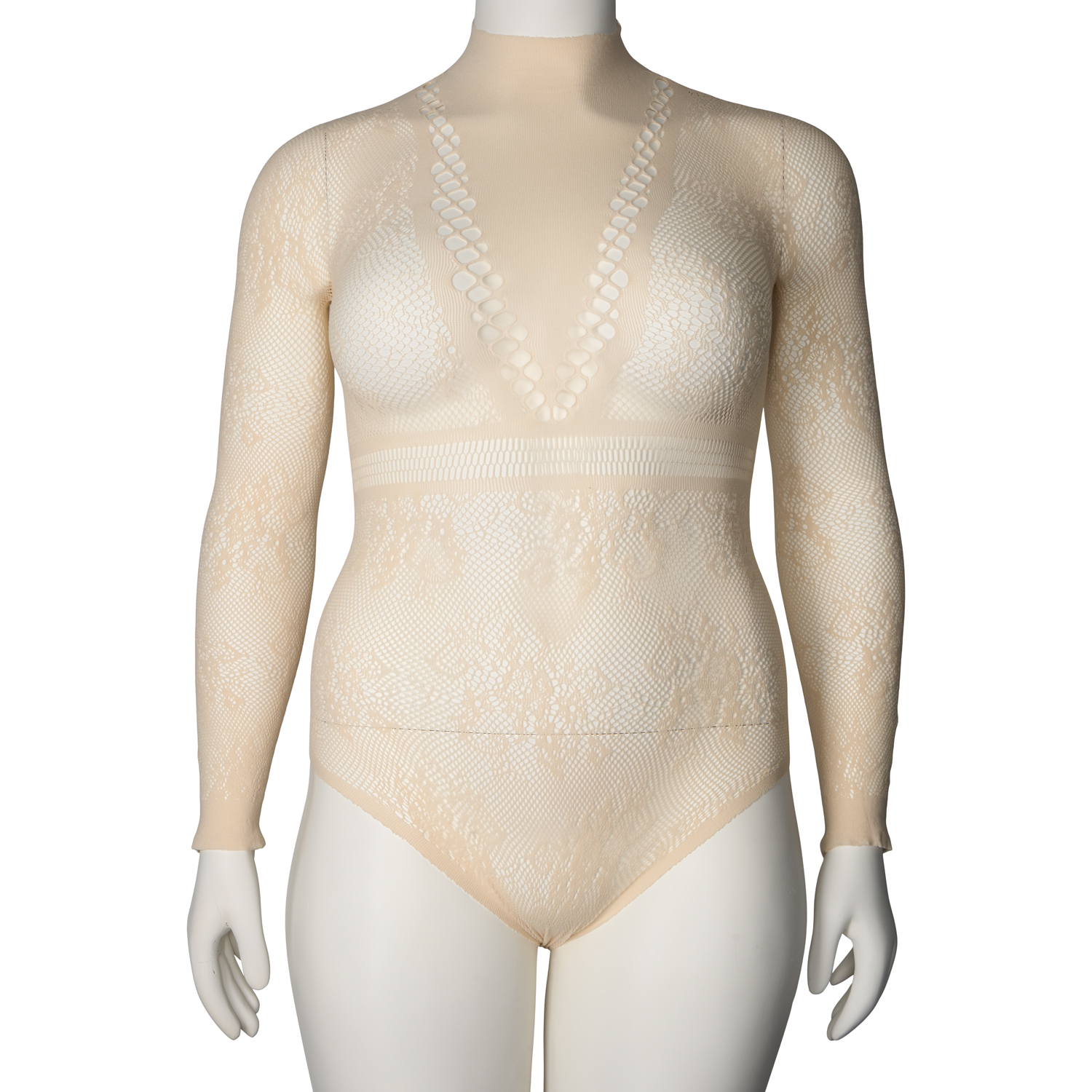 Nortie Dawn Warm Sand Bodystocking Plus Size    - Nude thumbnail