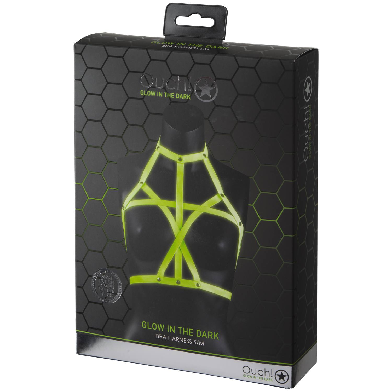 Ouch! Glow in the Dark BH Harness    - S/M thumbnail