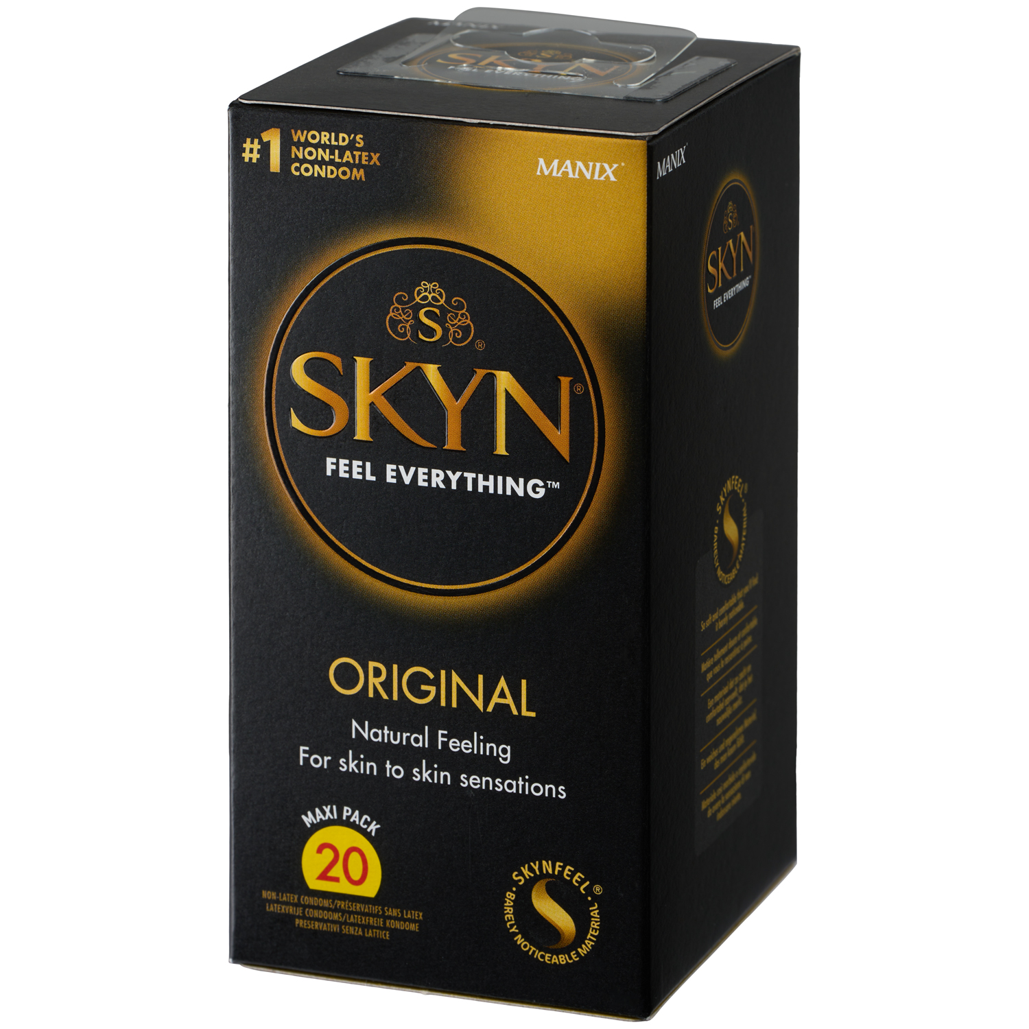 SKYN Original Latexfri Kondomer 20 stk     - Gul thumbnail