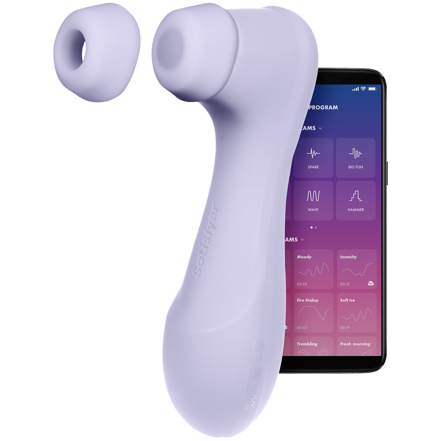 Satisfyer Pro 2 Generation 3 Lilla Liquid Air App-Styret Klitoris Stimulator   - Lilla thumbnail