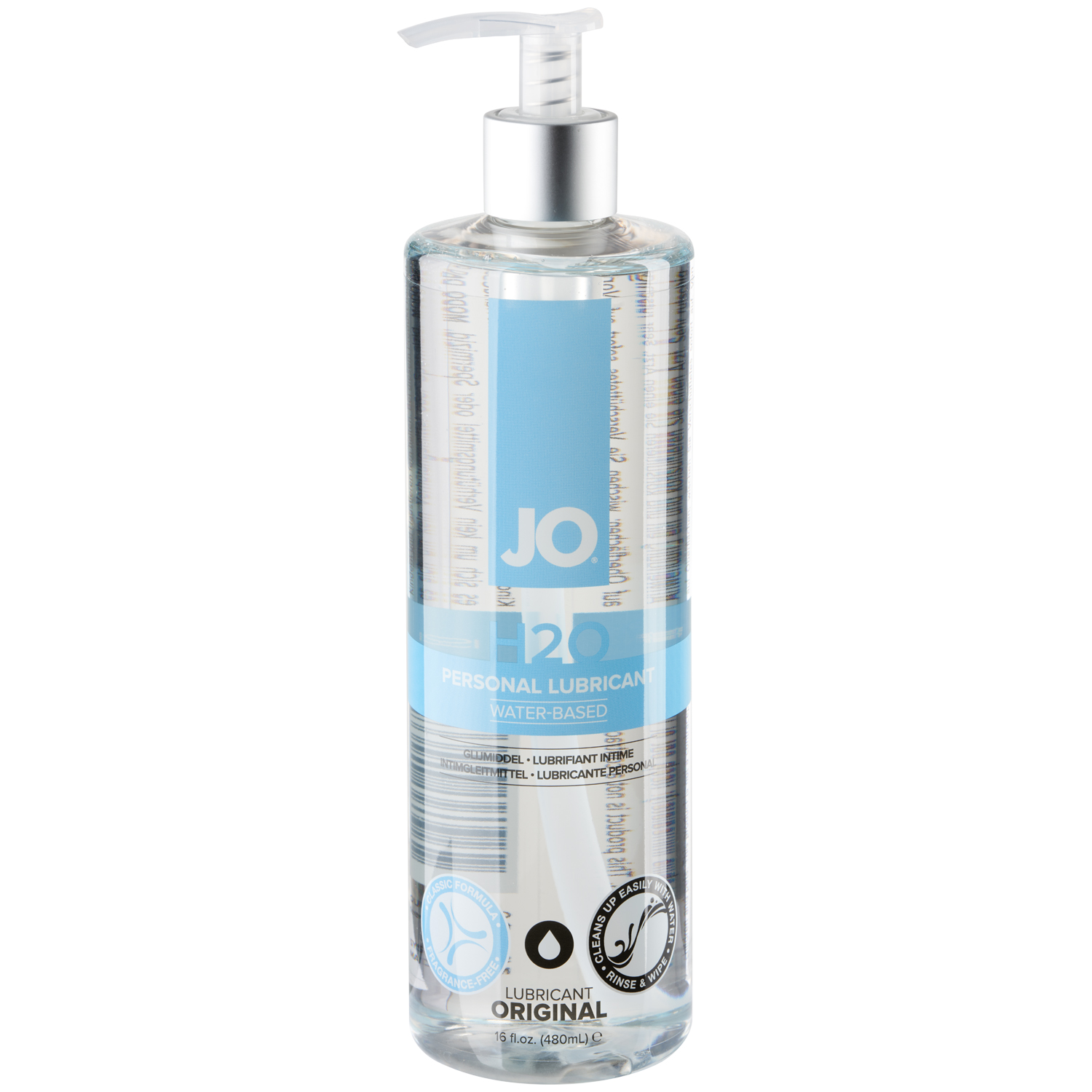 System JO H2O Original Vandbaseret Glidecreme 480 ml    - Klar thumbnail