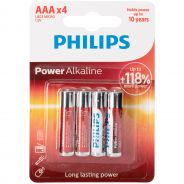 Philips LR03 AAA Alkaline Batterier 4 stk