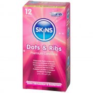 Skins Dots & Ribs Kondomer 12 stk