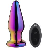 Dream Toys Glamour Glass Vibe Tapered Fjernbetjent Butt Plug