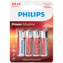 Philips LR06 AA Alkaline Batterier 4 stk  1
