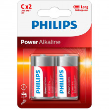 Philips LR14 C Alkaline Batterier 2 stk  1