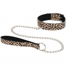 Baseks Leopard Halsbånd med Kæde Produktbillede 1