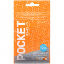 TENGA Pocket Hexa-Brick Masturbator Emballagebillede 1