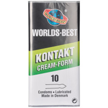 Worlds-Best Kontakt Cream-Form Kondomer 10 stk Produktbillede 1