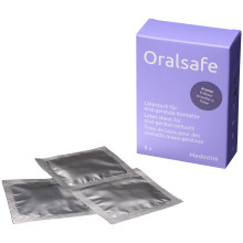 Medintim Oralsafe Latex Slikkelapper med Jordbær Smag 8 stk Produktbillede 1