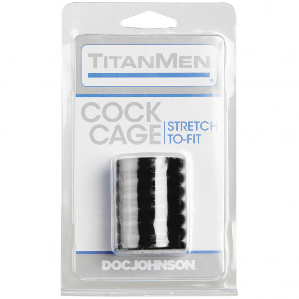 TitanMen Stretch Cock Cage Penis Ring billede af emballagen 100
