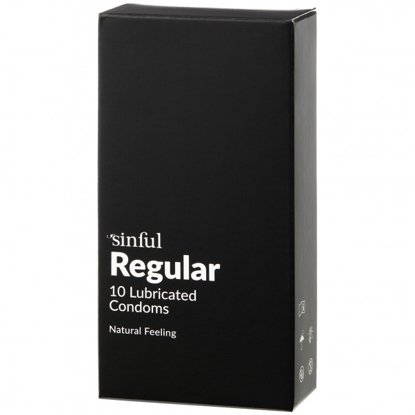 Sinful Regular Kondomer 10 stk billede af emballagen 90