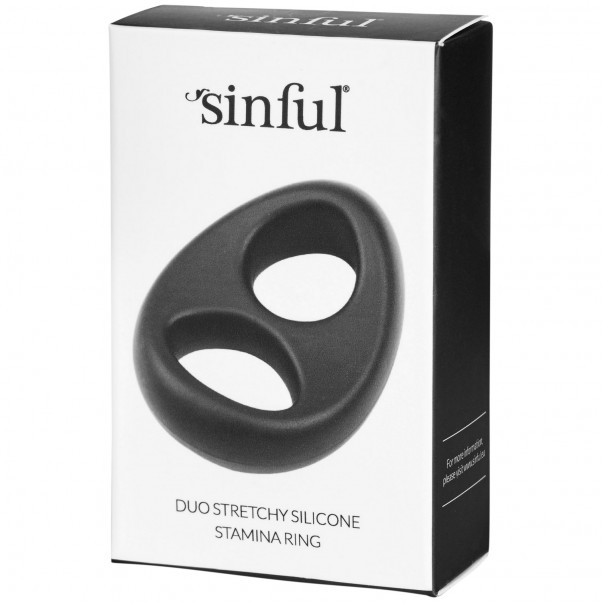 Sinful Duo Stretchy Silikone Dobbelt Penisring Emballage