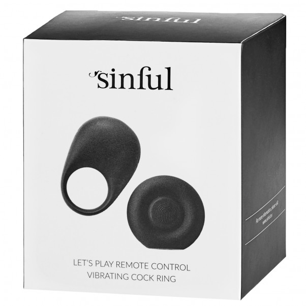 Sinful Let's Play Fjernbetjent Vibrerende Penisring   100
