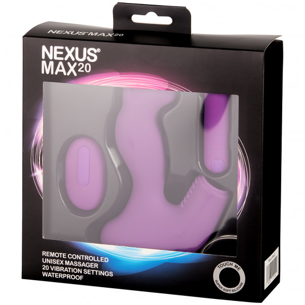 NEW Nexus Max20 Fjernbetjent Unisex Stimulator Lilla billede af emballagen 90